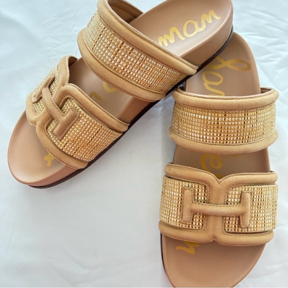 Sam Edelman Tan and Gold Women's Sandals - Picture 3 of 4